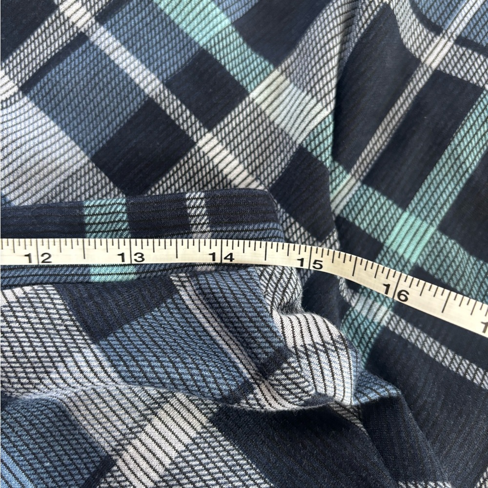 Christopher & Banks Plaid A-Line Skirt in Blue and Black - Picture 5 of 7